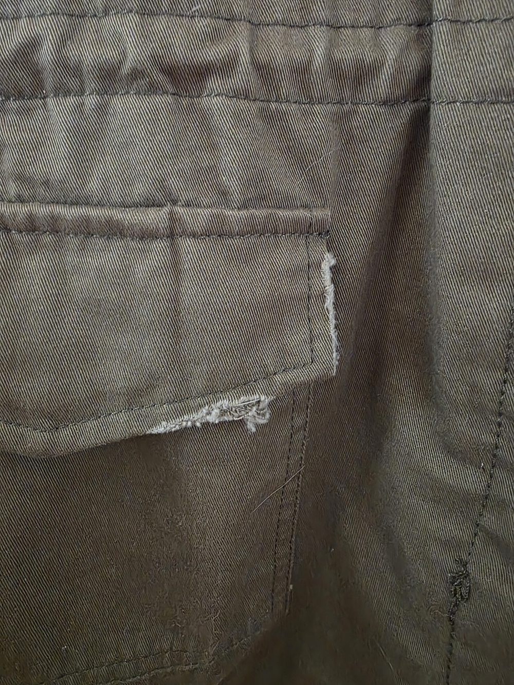Blu Pepper Olive Utility Jacket M Southwest Aztec Embroidered Back Boho Western - Picture 6 of 15
